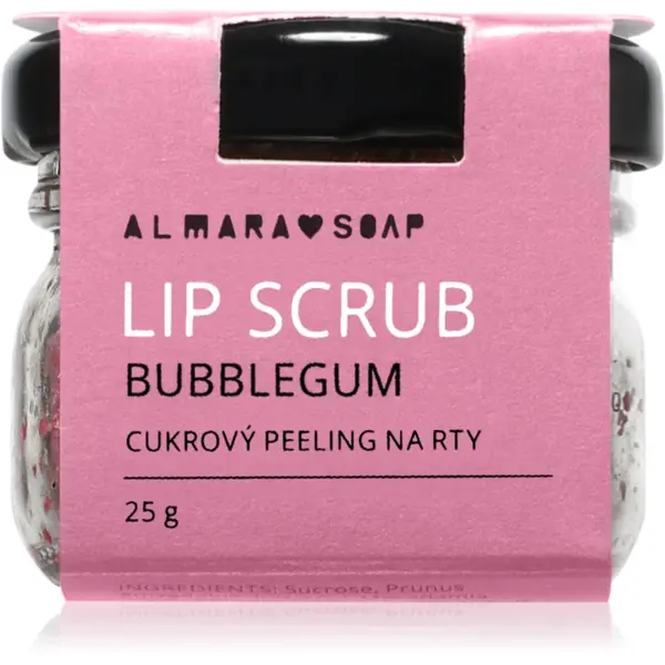 Almara Soap Lip Scrub exfoliant din zahar de buze Bubblegum 25 g