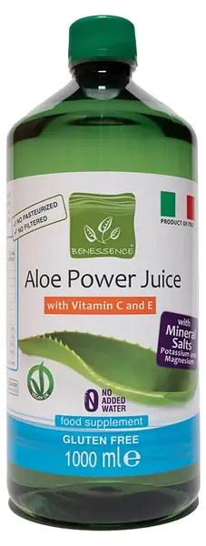 Aloe Vera cu vitaminele C și E și minerale, 1 l, Benessence