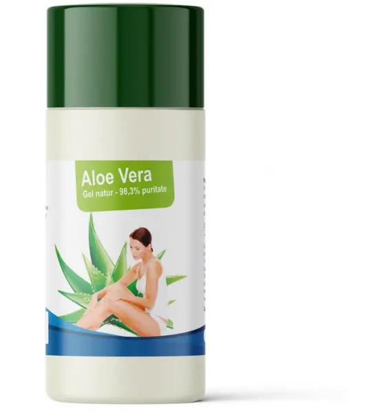 Aloe Vera gel natur pentru piele, puritate 98,3%