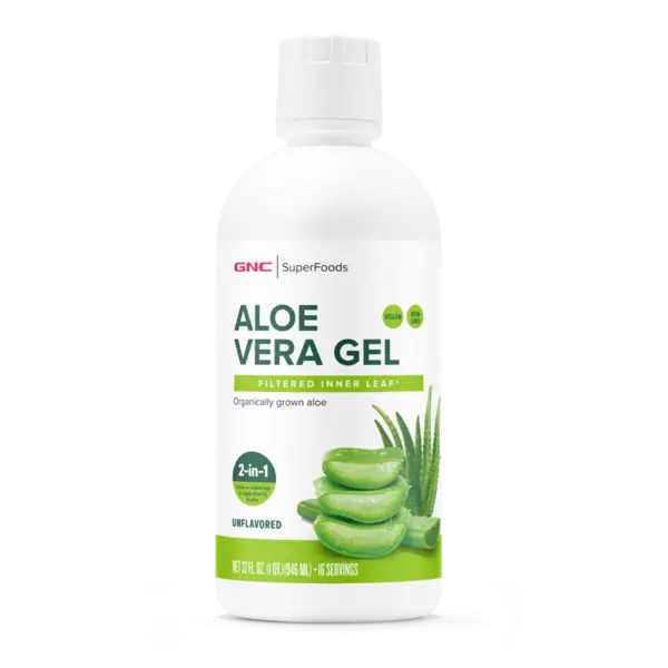 Aloe Vera Gel Organic fara aroma Superfoods, GNC | 946 ml