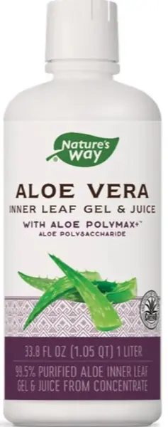 Aloe Vera, Inner Leaf Gel & Juice, 1 l, Nature's Way
