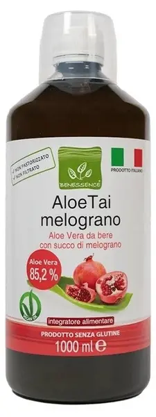 Aloe vera + suc de rodie, 1 l, Benessence