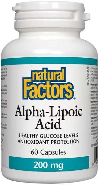 Alpha-Lipoic Acid, 200 mg, 60 capsule, Natural Factors