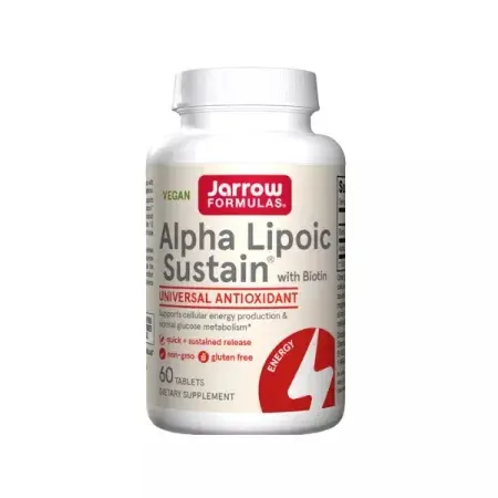 Alpha Lipoic Sustain 300 mg Jarrow Formula, 60 tablete, Secom