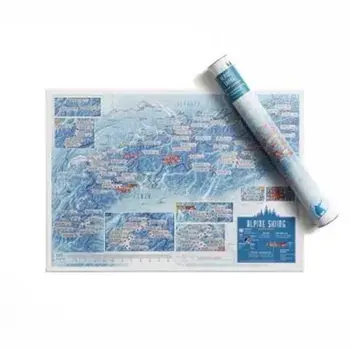 Alpine Skiing Collect and Scratch Print, Sheet Map/***