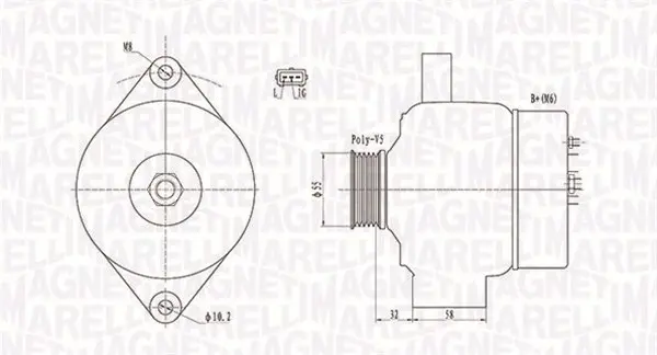 Alternator (12V, 75A) OPEL AGILA; SUZUKI GRAND VITARA I, SPLASH, SWIFT III, SX4 1.0-2.0 dupa 1998