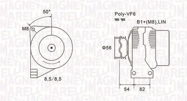 Alternator (14V, 160A) VOLVO S60 I, S80 I, V70 II, XC70, XC90 I 2.0-2.5 intre 1999-2014