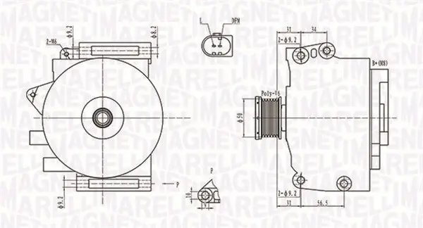 Alternator (14V, 200A) MERCEDES E T-MODEL (S211), E (W211), S (W220) 2.1D-3.2D intre 2002-2009