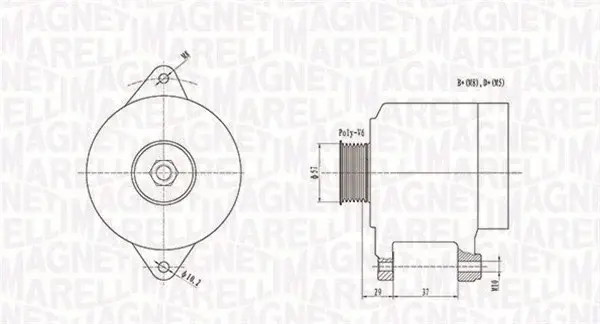 Alternator (14V, 70A) CITROEN C1; PEUGEOT 107; TOYOTA AYGO 1.0 intre 2005-2014