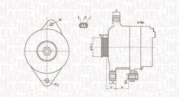 Alternator (14V, 70A) TOYOTA YARIS, YARIS VERSO; VW POLO 1.3-1.5 dupa 1999