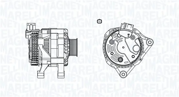 Alternator (14V, 90A) potrivit CITROEN C5 I, C8, XSARA, XSARA PICASSO; FIAT ULYSSE; PEUGEOT 206, 307, 407, 607, 807, BIPPER TEPEE, PARTNER MINIVAN; TOYOTA AYGO 1.1-2.2 04.97-