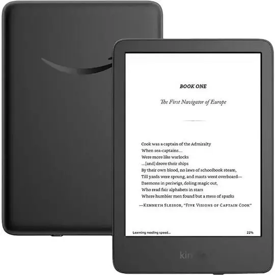 Amazon E-Book Amazon Kindle 2024 (B0CNV9F72P) cu Ecran Tactil 6, 16GB, Wi-F, Negru