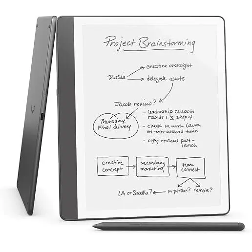 Amazon eBook Reader Amazon Kindle Scribe 2024, 64GB, Premium Pen, Display 10.2 glare-free, 300 ppi, Wi-Fi, USB C, Tungsten Grey