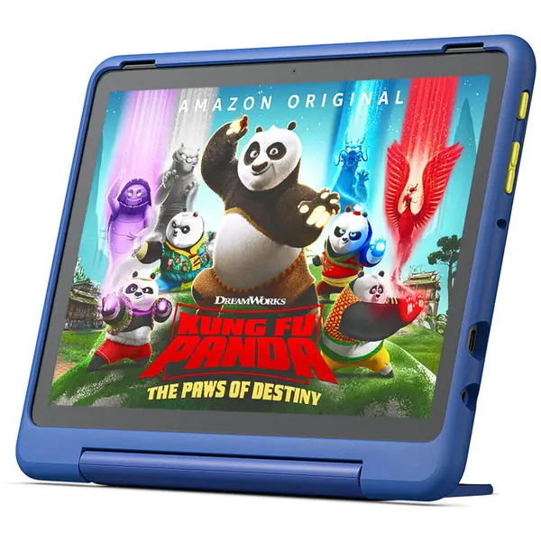 Amazon Tableta Amazon Fire HD 10 Kids Pro Happy-Day, Ecran IPS 10.1, 3GB RAM, 32GB Flash, 5MP, Albastru