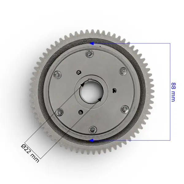 Ambreiaj unidirectional + pinion, ATV Asix 250CC