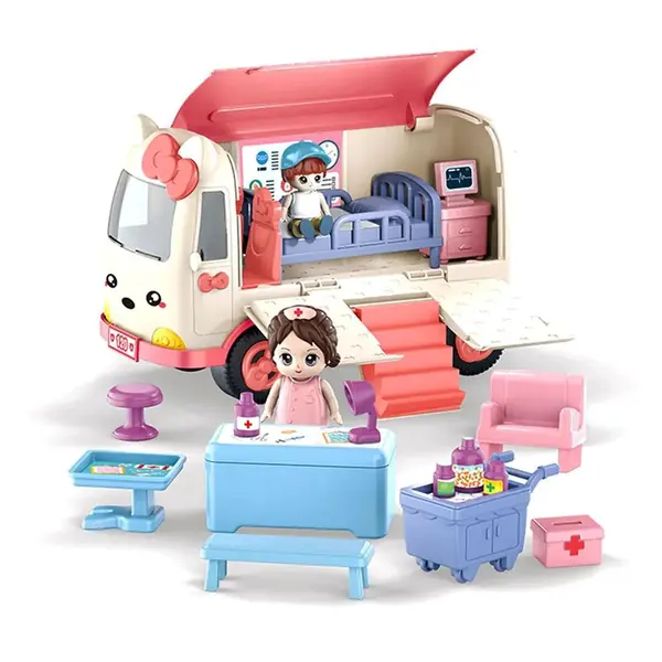 Ambulanta cu mobilier si figurine Ocie Touring First Aid Station
