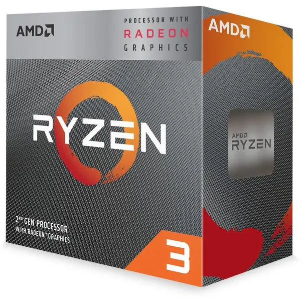 AMD AMD CPU Desktop Ryzen 3 4C/4T 3200G (4.0GHz,6MB,65W,AM4) box, RX Vega 8 Graphics, with Wraith Stealth cooler
