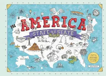 America State by State: Fifty Removable Placemats to Color, Paperback/Holly Graham