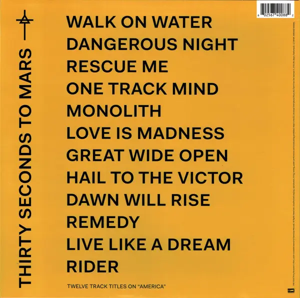 America (White Vinyl) | Thirty Seconds To Mars