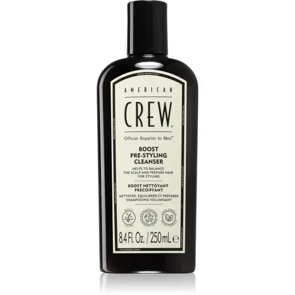 American Crew Boost Pre-styling Cleanser șampon pentru par fin pentru bărbați 250 ml