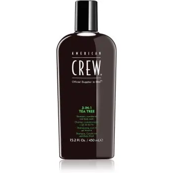 American Crew Hair & Body 3-IN-1 Tea Tree sampon, balsam si gel de dus 3in1 pentru barbati