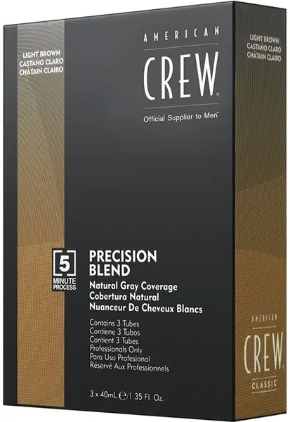 American Crew Vopsea de par, tonuri naturale, 3 x 40 ml