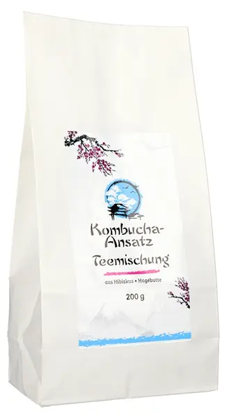 Amestec de plante pentru kombucha cu hibiscus și măceșe, 200 g, Gall Pharma