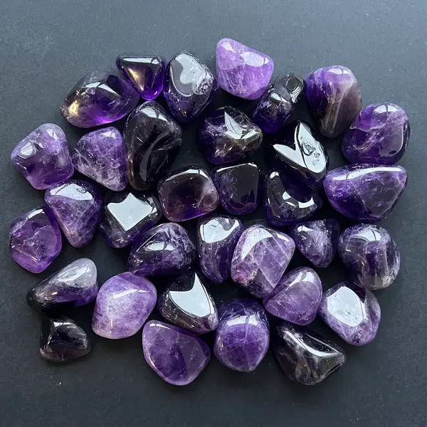 Ametist Zambia piatra rulata calitate A