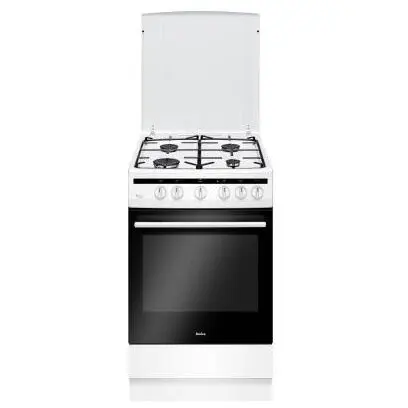 AMICA Aragaz Amica, 57GGH5.33HZpMs (W), gaz, Alb, 56L, 50 cm