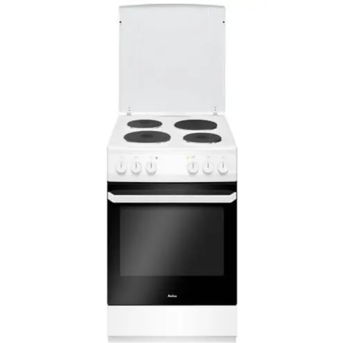 AMICA Aragaz electric Amica, 58EE1.20 W, 1.20W, Alb, extrudat, 50 cm latime, electric, 69L