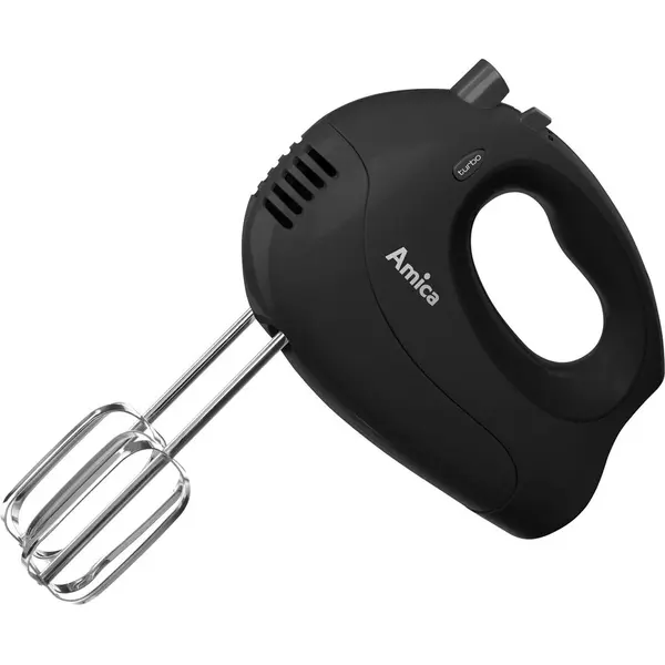 AMICA Mixer de mana Amica MDT 1013, 250 W, 5 viteze, functie turbo, Negru