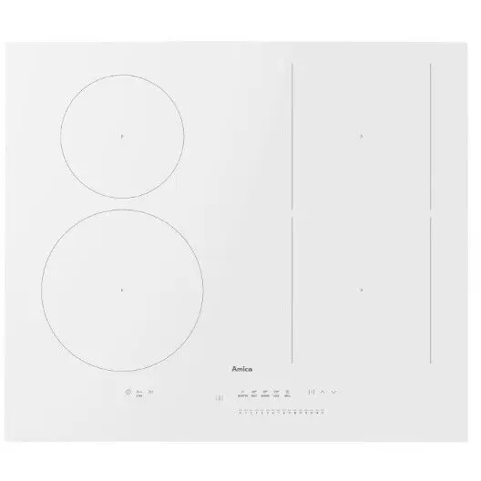 AMICA Plita Incorporabila Cu Inductie Electric Ceramica 14 Niveluri Putere Digital 220-240V 7350W Cablu 1.2m Alb