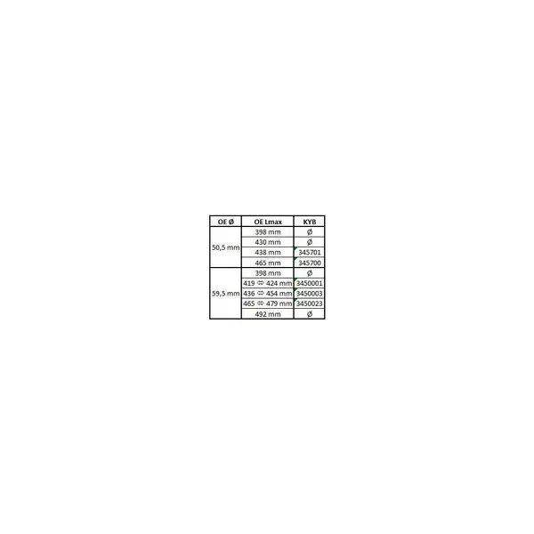 Amortizor KYB 345700