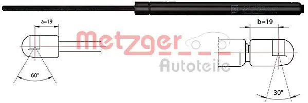 Amortizor, luneta METZGER 2110476