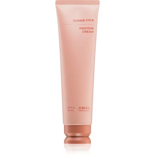 AMOS PROFESSIONAL Repair Cica Protein Cream cremă hrănitoare și termo-protectoare pentru par deteriorat 150 ml