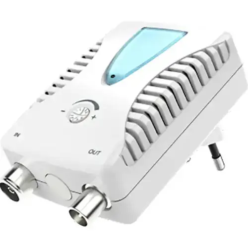 Amplificator BB / CATV HAMA 205234, 25 dB (Alb)