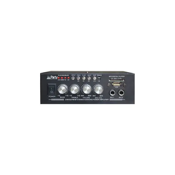Amplificator Karaoke 2x25w Cu Bluetooth/usb/sd/aux Si Telecomanda