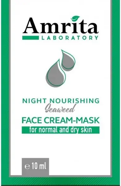 Amrita Mască facială de noapte cu alge marine, 10 ml