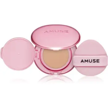 AMUSE Dew Power Vegan Cushion burete cu machiaj de lungă durată pentru strălucirea și netezirea pielii