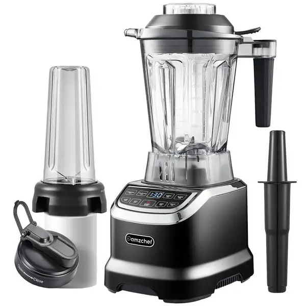 AMZCHEF Blender AMZCHEF ZM5003-BK, 1800W, 1.85l, 600ml, 26000 rpm, Negru
