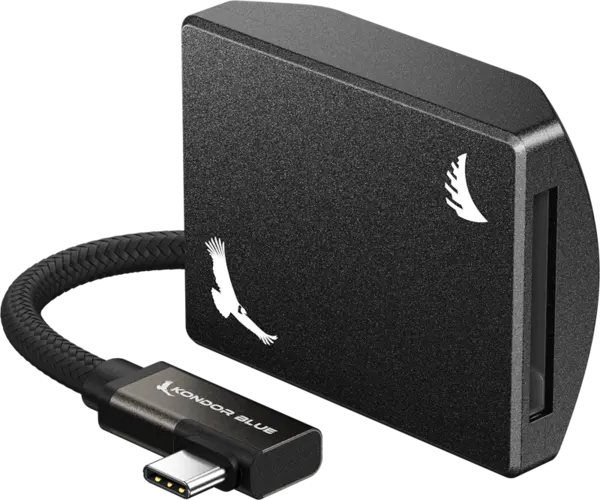 Angelbird Kondor Blue CFexpress B Recording Module (MagSafe Compatible External) Raven Black, Card reader cu MagSafe