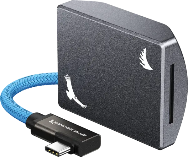 Angelbird Kondor Blue SD Recording Module (MagSafe Compatible External) Space Gray, Card reader cu MagSafe