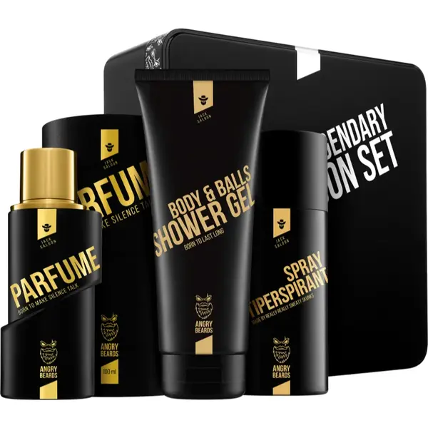 Angry Beards Fakin Legendary Jack Saloon Set set cadou pentru barbati