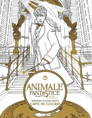Animale fantastice si unde le poti gasi - carte de colorat