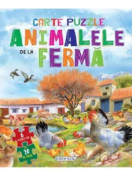 Animalele de la ferma. Carte puzzle (6 puzzle-uri cu 20 de piese)/***