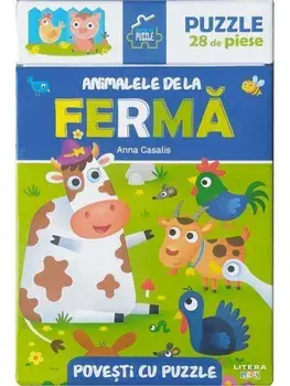 Animalele de la ferma. Povesti cu puzzle/***