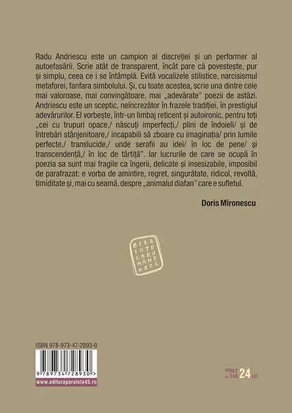 Animalul diafan | Radu Andriescu