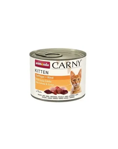 ANIMONDA Carny Kitten Poultry&Beef 200 g Hrana pisoi, cu pasare si vita