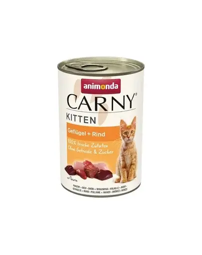 ANIMONDA Carny Kitten Poultry&Beef 400 g Conserva pentru pisoi, cu pasare si vita