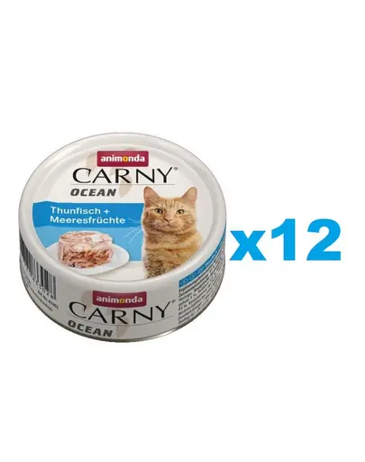 ANIMONDA Carny ocean Conserve hrana pisici, cu ton si fructe de mare 12x80g